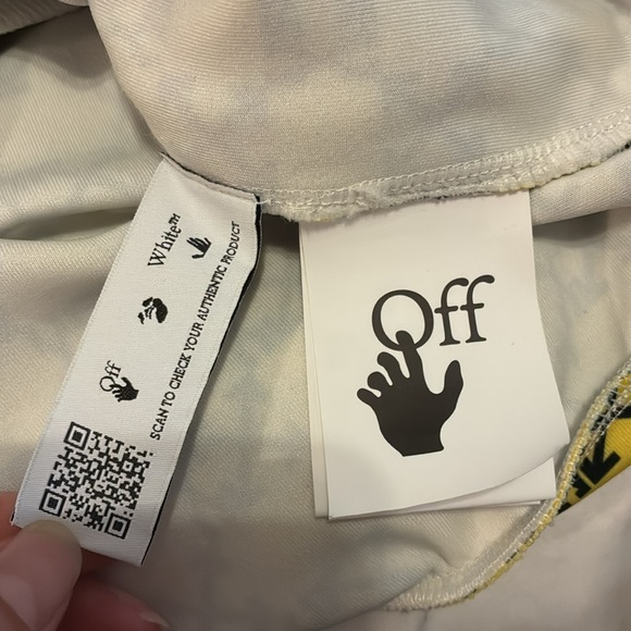 OFF-WHITE Athleisure Monogram Hoodie Blue/Green/Yellow Size S - Picture 9 of 16